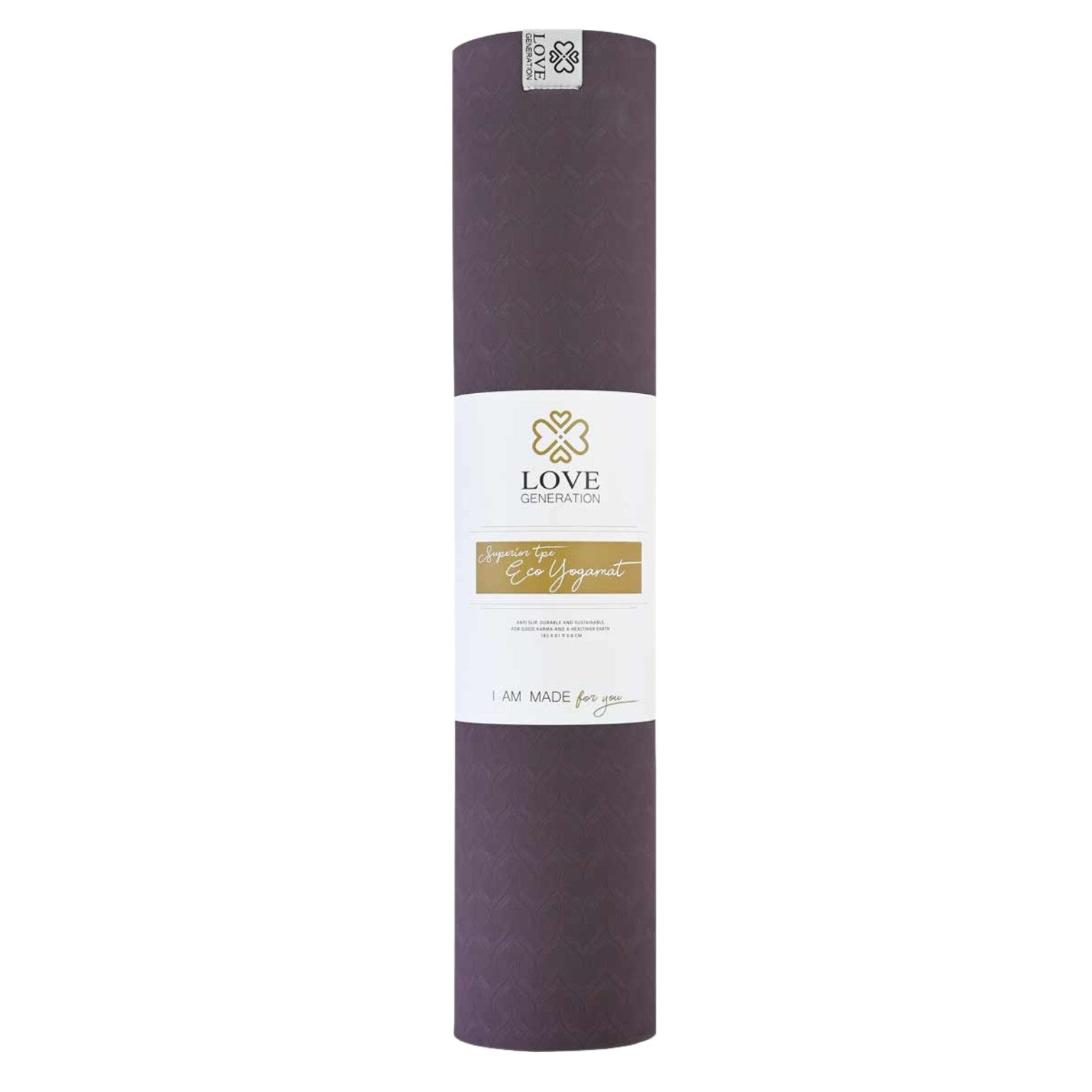 Yogamat superior TPE Eco 6 mm - Love Generation - passionate purple
