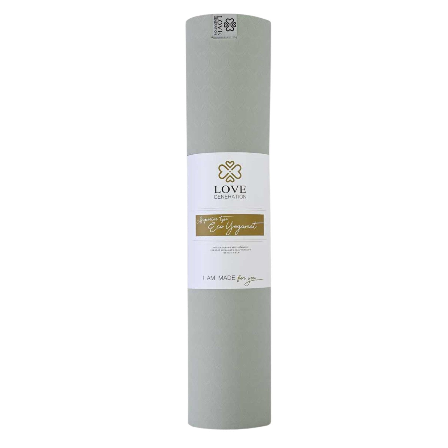 Yogamat superior TPE Eco 6 mm - Love Generation - sage
