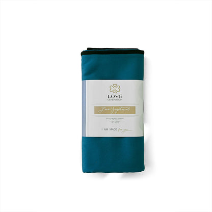 Yoga handdoek tweezijdig - Love Generation - blue / black