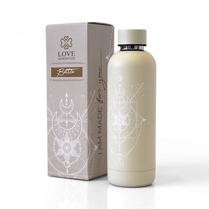 Waterfles thermos 500 ml geometry - Love Generation - sacred