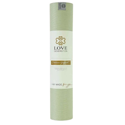 Yogamat premium 6 mm - Love Generation - sage