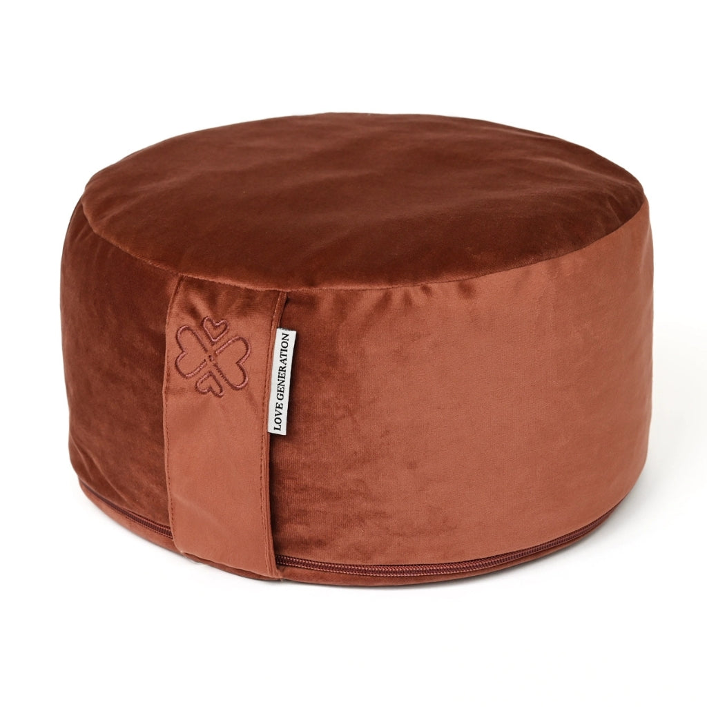 Meditatiekussen rond velvet - Love Generation - earth
