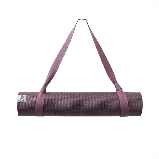 Yogamat draagriem - Love Generation - Aubergine paars - The Mindfulshop