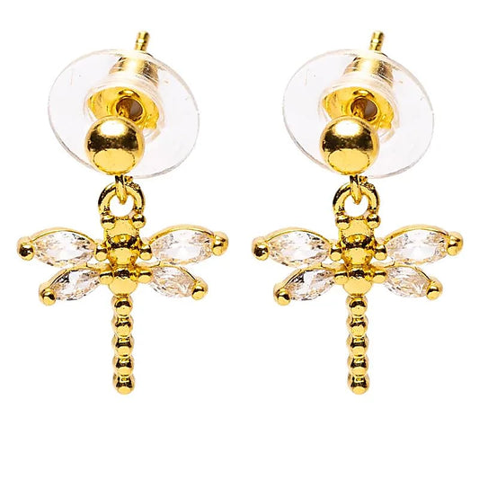 Oorbellen libelle - goud