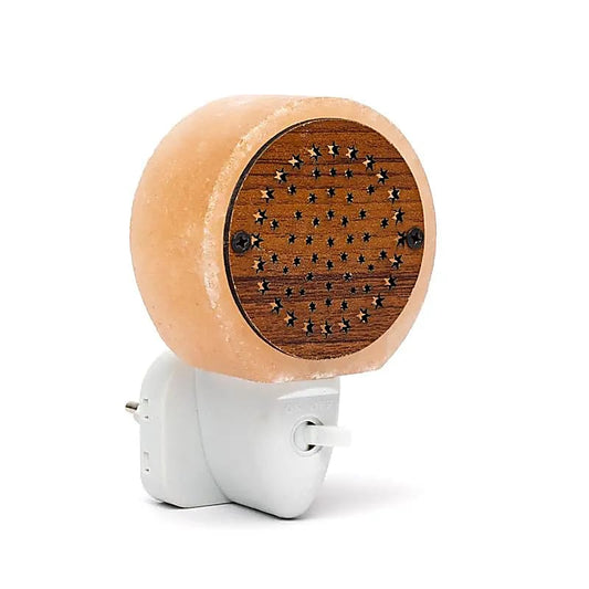 Zoutlamp nachtlampje sterren - oranje