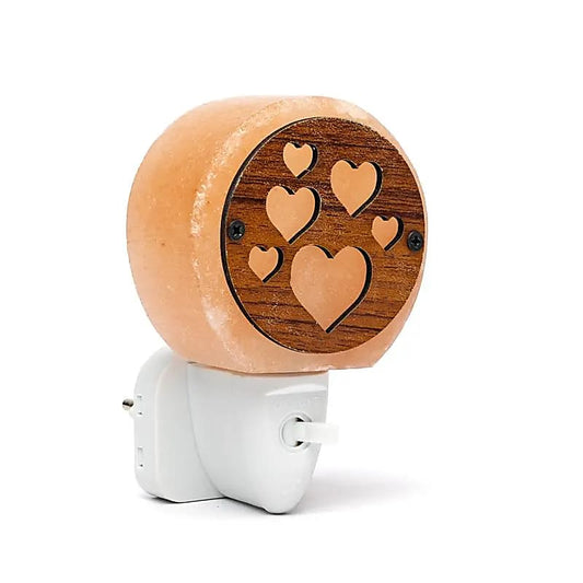 Zoutlamp nachtlampje harten - oranje