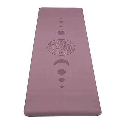 Yogamat Premium TPE Bloem des Levens -  5 mm - Yogi & Yogini - lila
