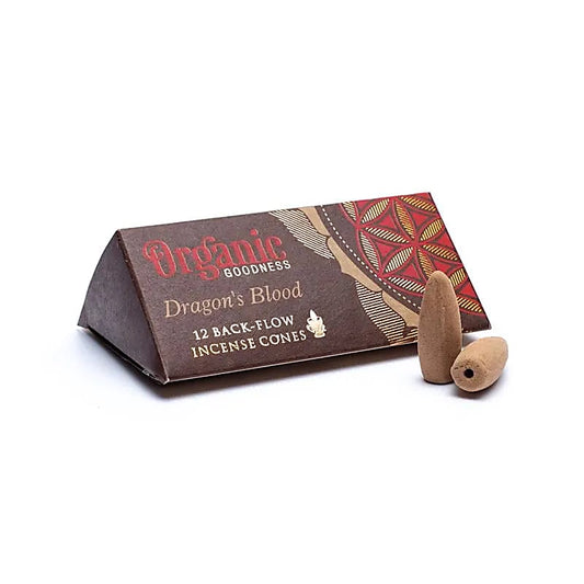 Backflow wierookkegels dragon's blood natuurlijk - Organic Goodness 
