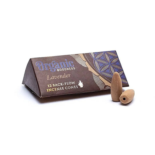 Backflow wierookkegels lavendel natuurlijk - Organic Goodness 