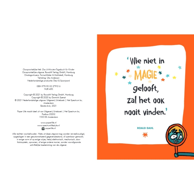 Het 6 minuten dagboek voor kinderen - blauw