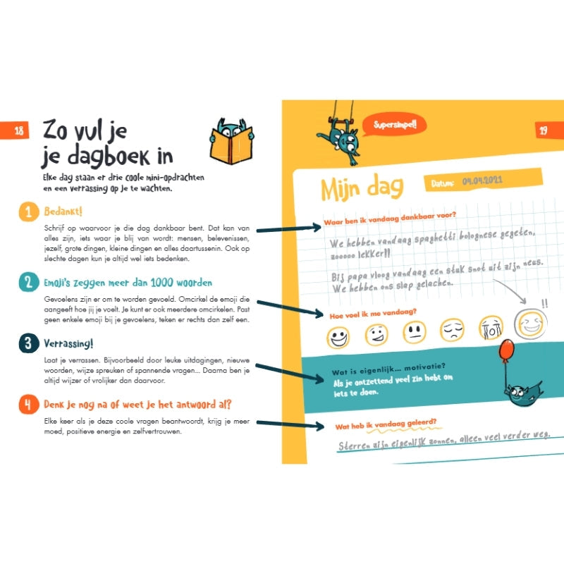 Het 6 minuten dagboek voor kinderen - blauw
