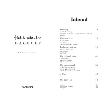 Het 6 minuten dagboek - roze
