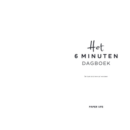 Het 6 minuten dagboek - regenboog