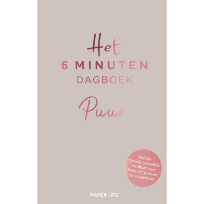 Het 6 minuten dagboek Puur - grijs
