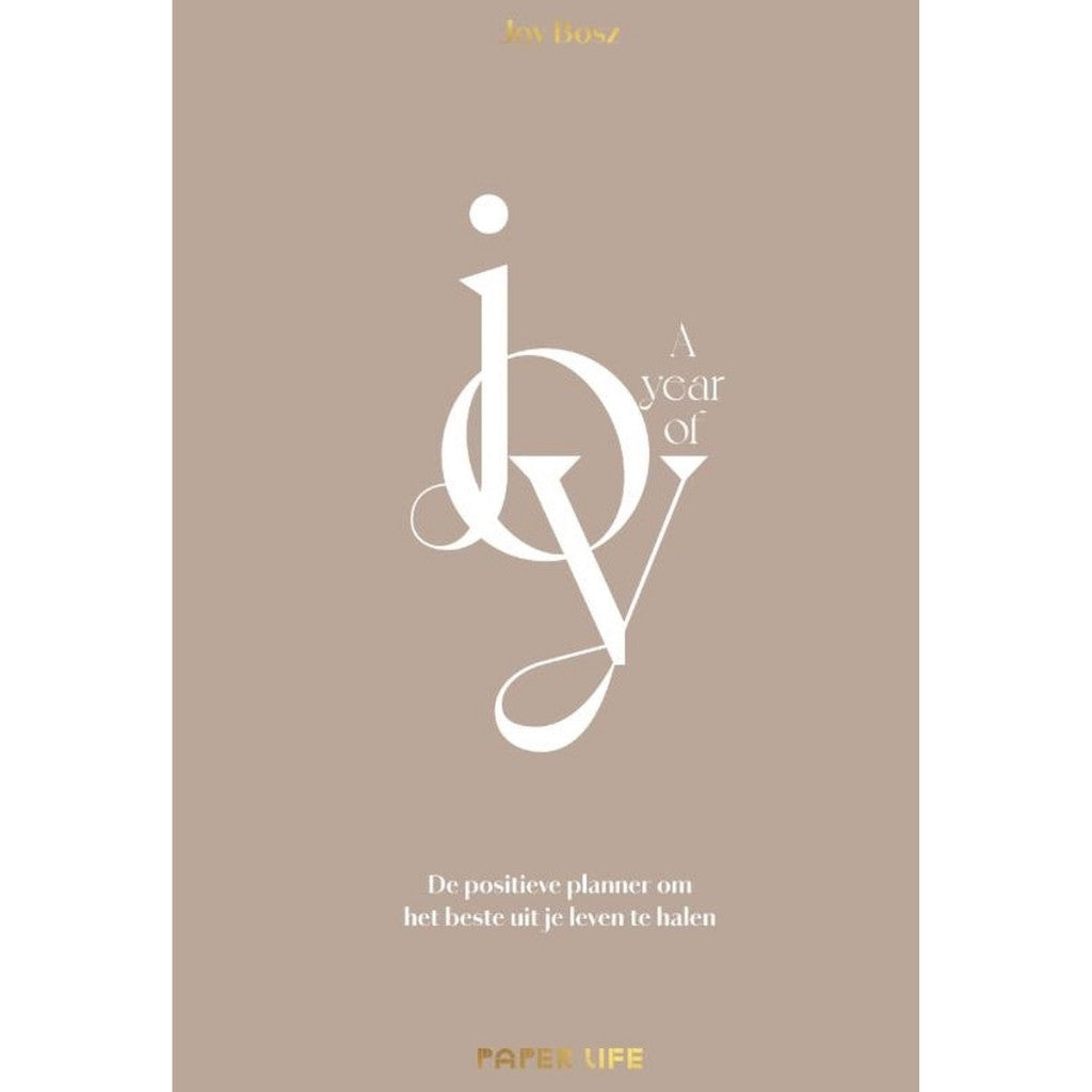 A year of Joy - planner