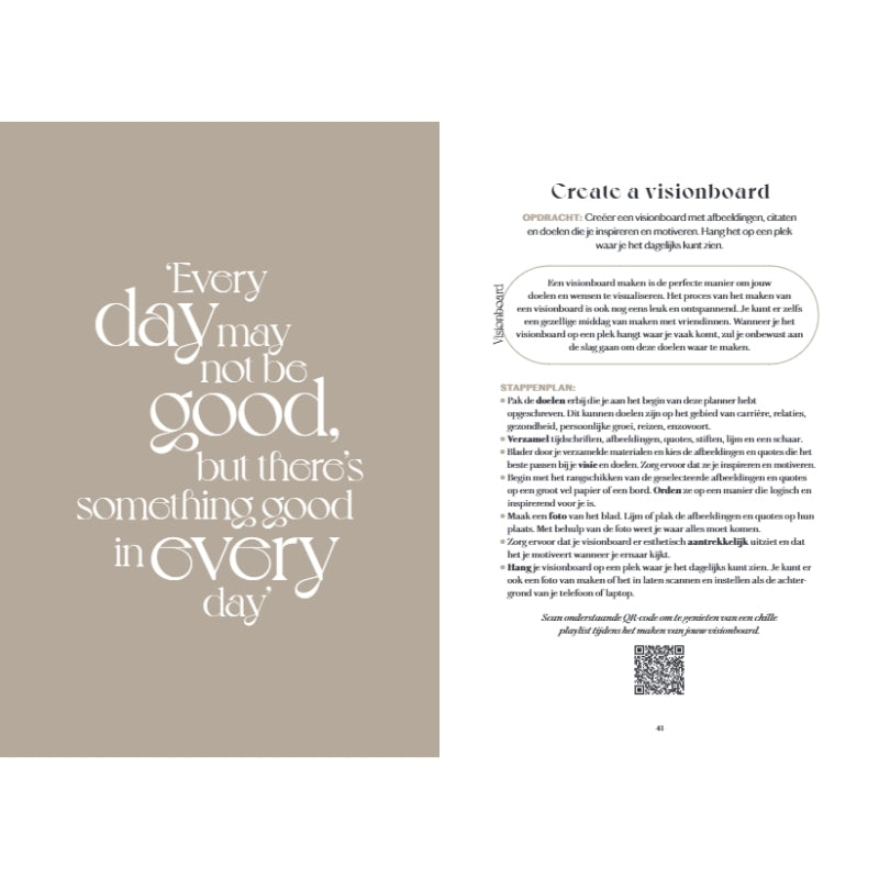 A year of Joy - planner