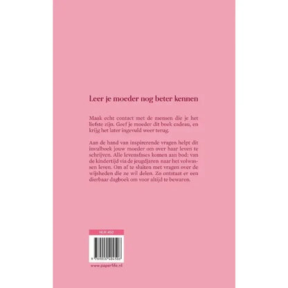 Mama, ik wil graag alles over je weten - invulboek - The Mindfulshop