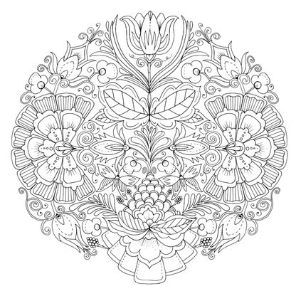Kleurboek natuur mandala's