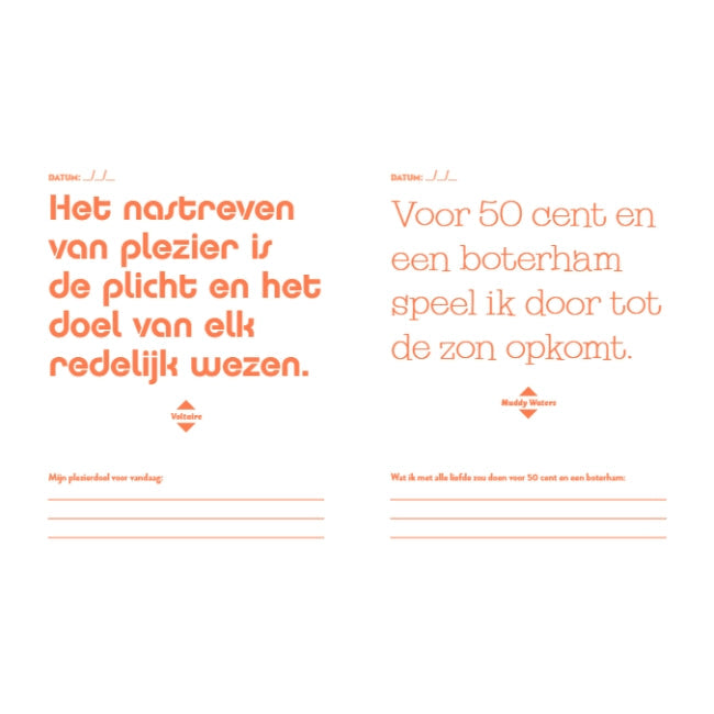 Doe elke dag iets waar je blij van wordt - journal
