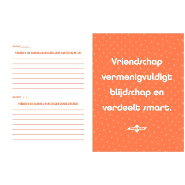 Doe elke dag iets waar je blij van wordt - journal