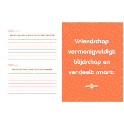 Doe elke dag iets waar je blij van wordt - journal
