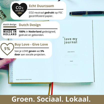 Purpuz Love yournal - golden succes