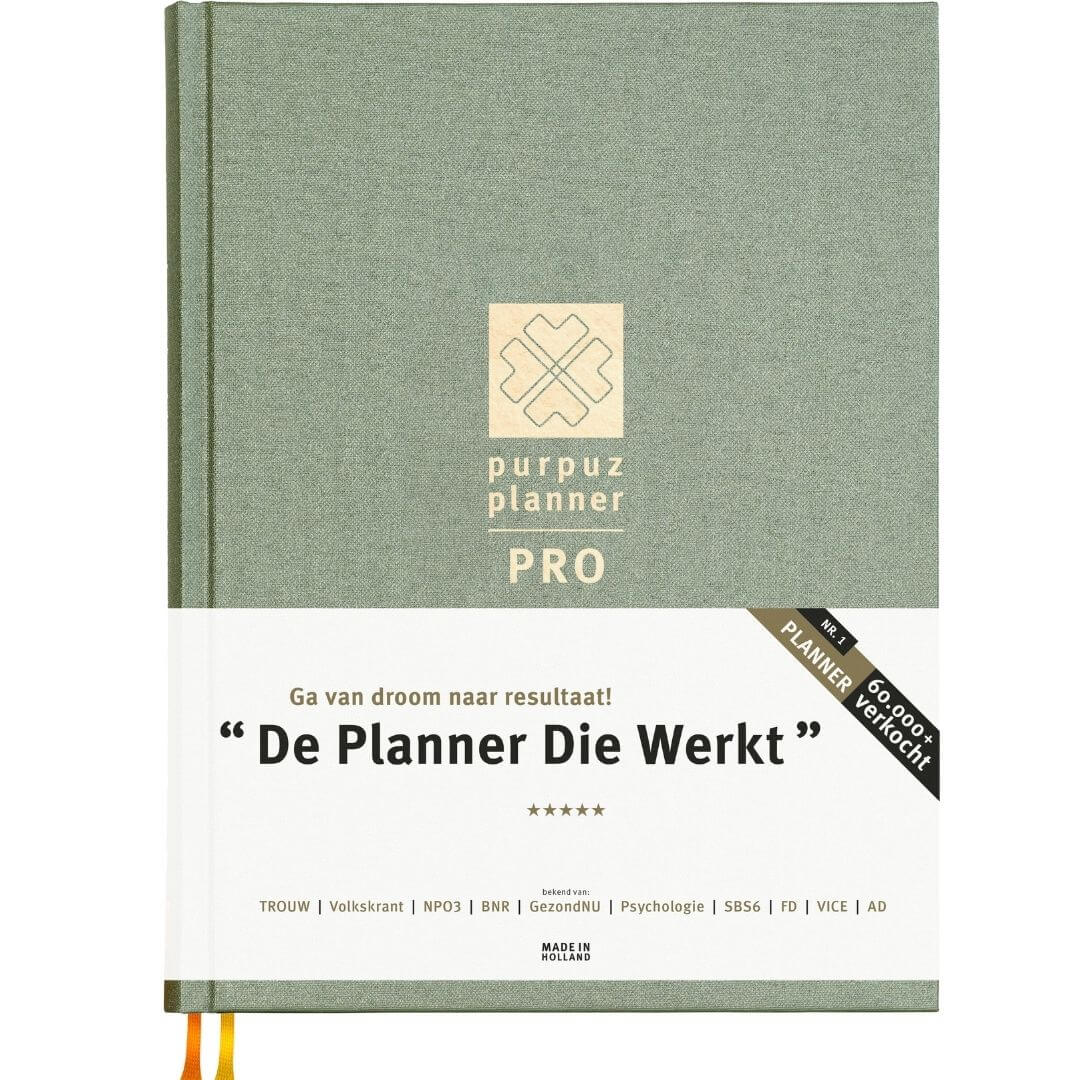 Purpuz Planner PRO ( ongedateerd ) - morning green