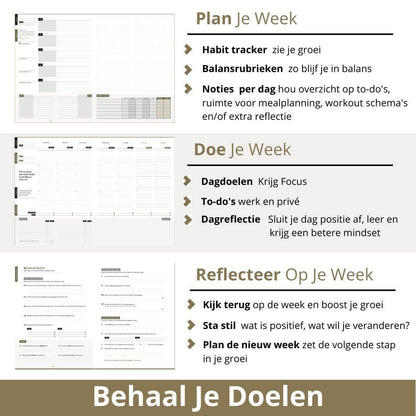 Purpuz Planner PRO ( ongedateerd ) - morning green