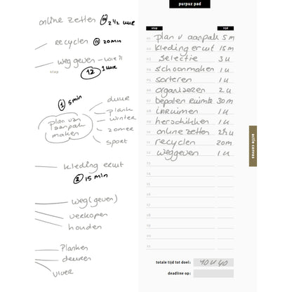 Purpuz Planner PRO (ongedateerd) - baby pink