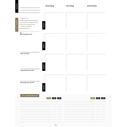 Purpuz Planner PRO (ongedateerd) - baby pink