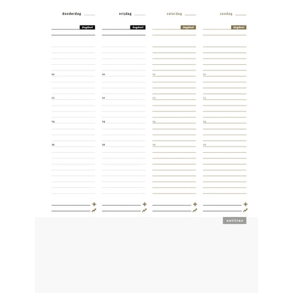 Purpuz Planner PRO (ongedateerd) - baby pink