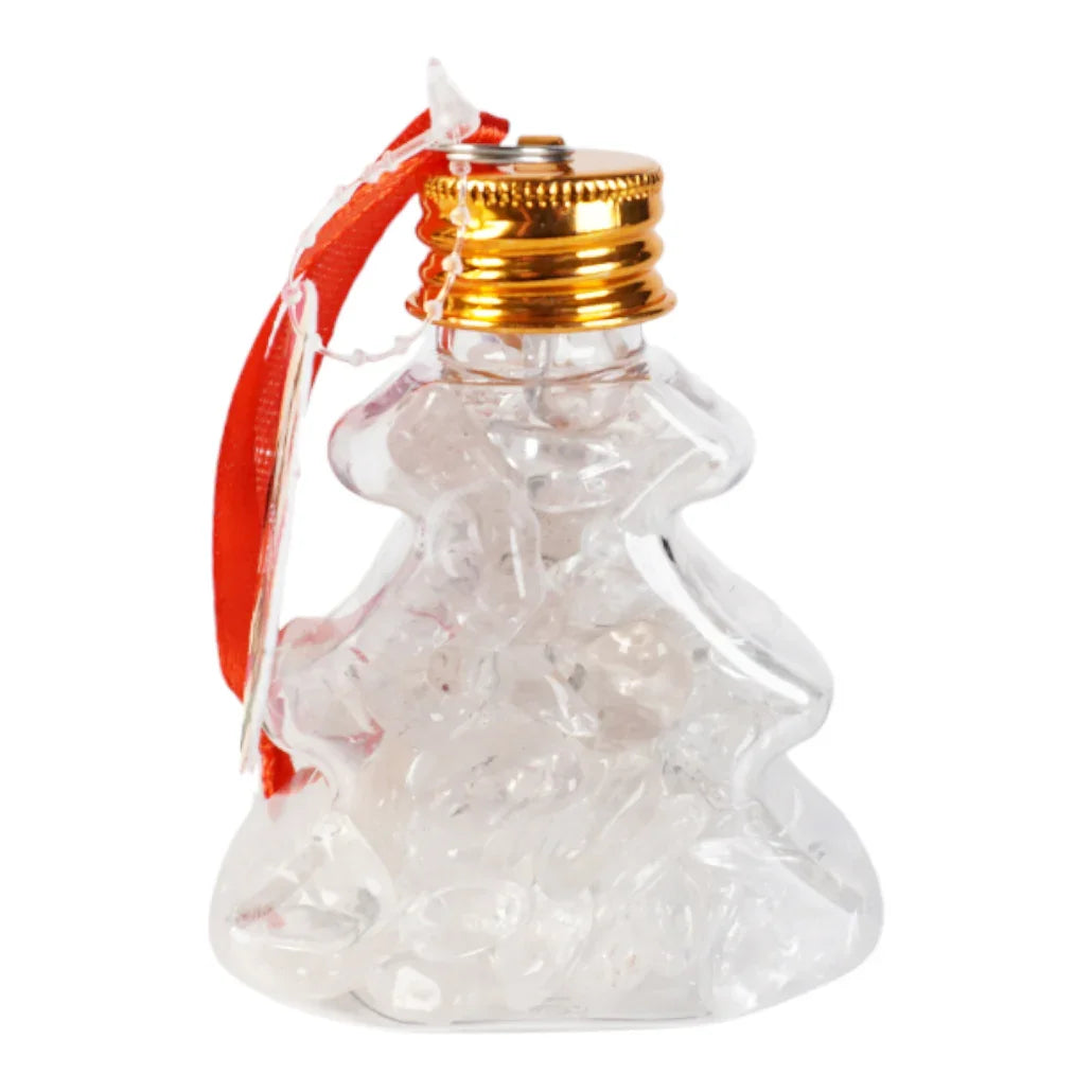 Kerstbal met bergkristal edelstenen - DOA - The Mindfulshop