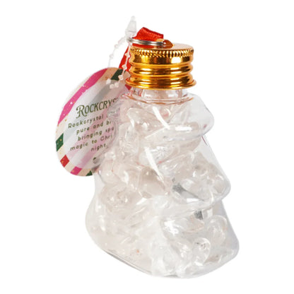 Kerstbal met bergkristal edelstenen - DOA - The Mindfulshop