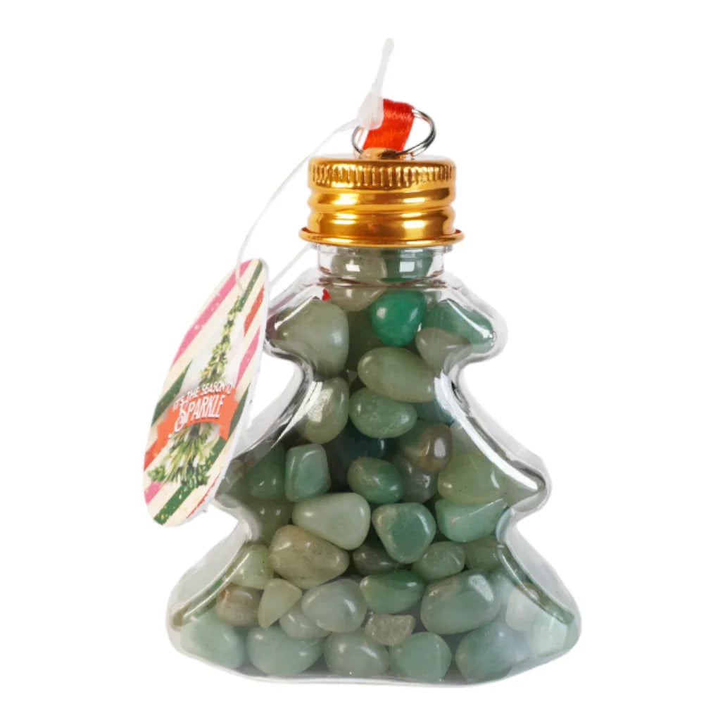 Kerstbal met aventurijn edelstenen - DOA - The Mindfulshop