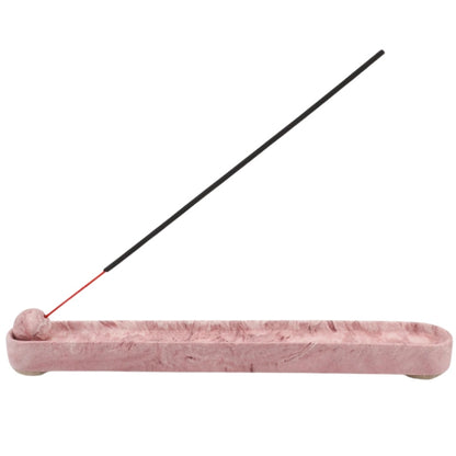Wierookhouder handgemaakt jesmonite - pink marble