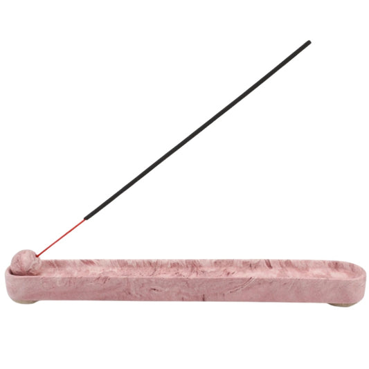 Wierookhouder handgemaakt jesmonite - pink marble
