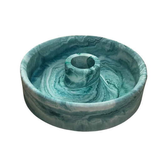 Palo Santo / kaarsenstokhouder handgemaakt jesmonite - groen