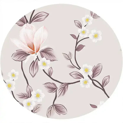 Meditatiekussen rond print - Love Generation - field flowers - The Mindfulshop