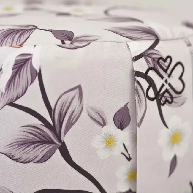 Meditatiekussen rond print - Love Generation - field flowers - The Mindfulshop