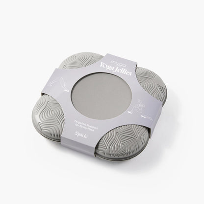 Yoga ondersteunende jelly pads - set van 2 - Myga - grijs