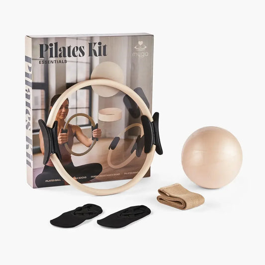 Pilates kit met ring, bal, weerstandsband en sokken voor thuis oefenen en zelfzorg