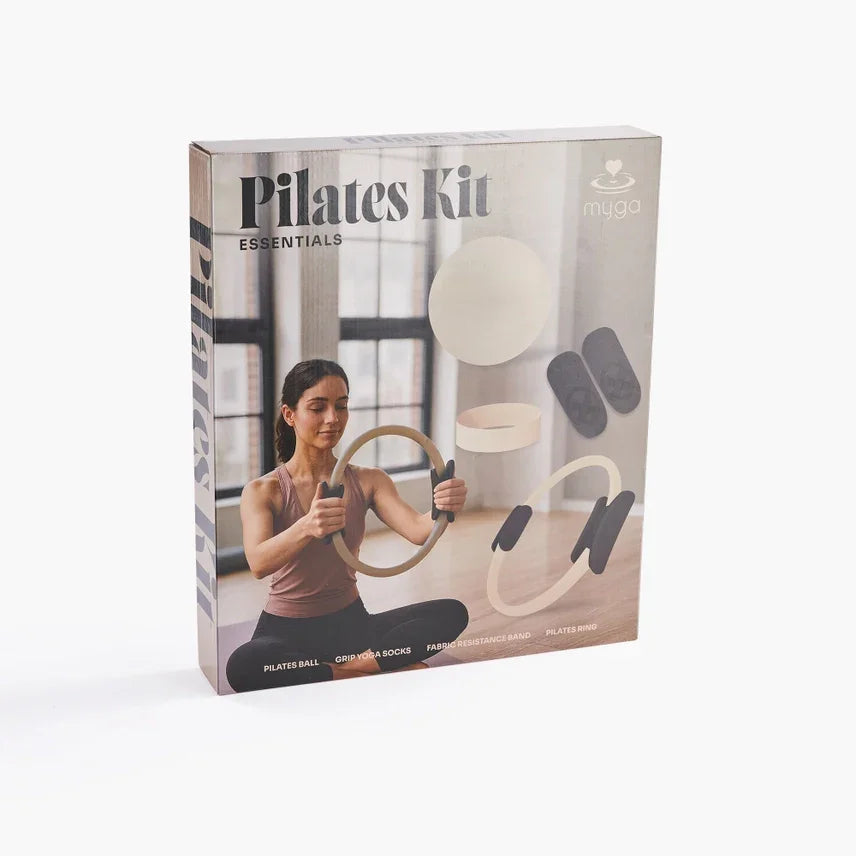 Pilates Kit Essentials met ring, bal en weerstandsband voor thuis oefenen en mindful bewegen