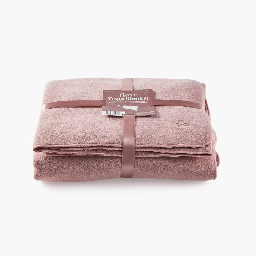 Yogadeken fleece ultra zacht - Myga - oudroze