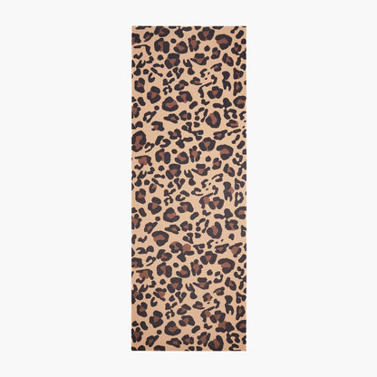 Yogamat leopard print extra dik 6 mm - Myga - beige / bruin