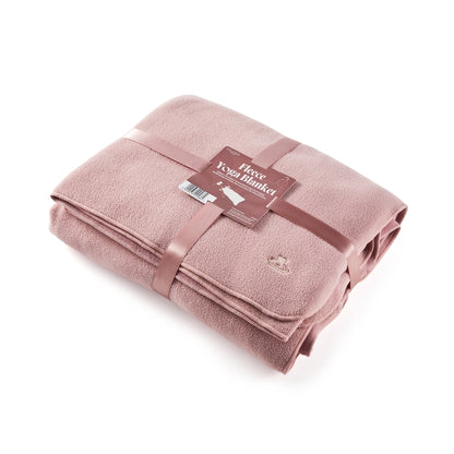 Yogadeken fleece ultra zacht - Myga - oudroze