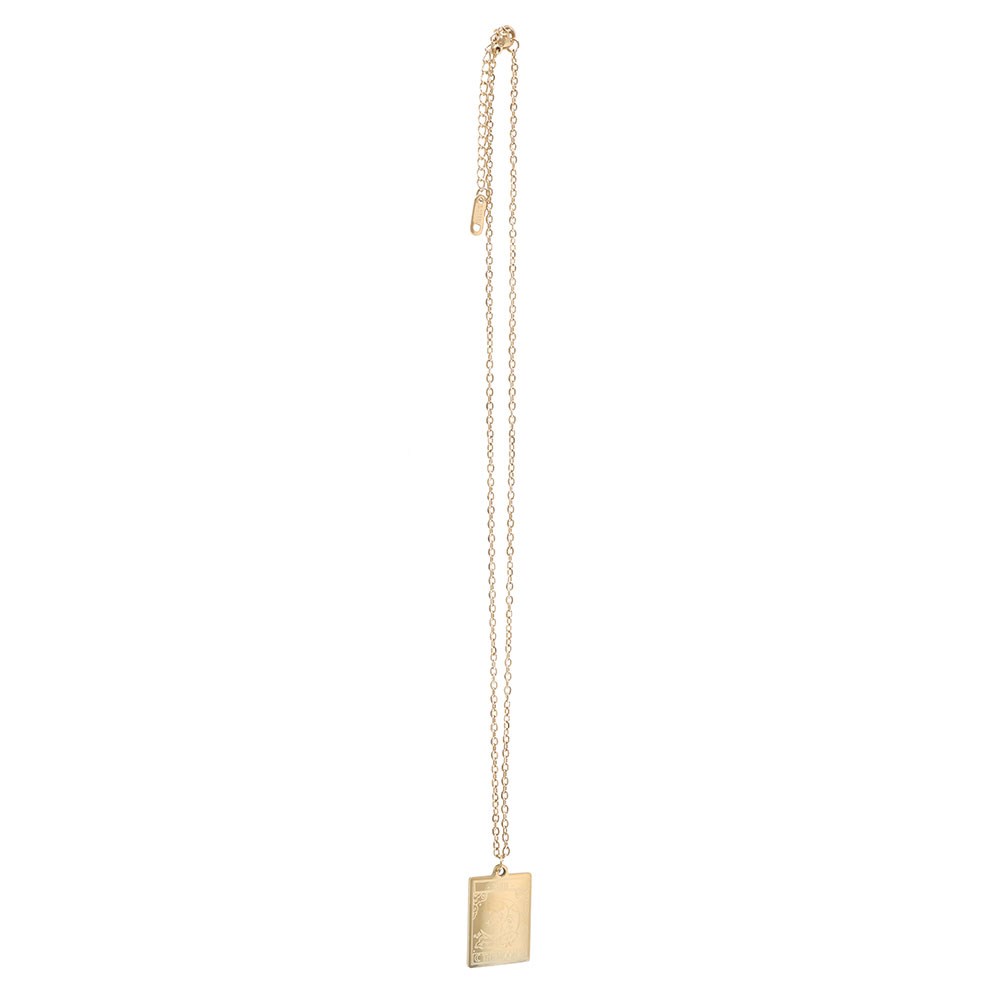 Tarot ketting op wenskaart - The moon - goud