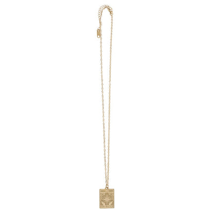 Tarot ketting op wenskaart - The star - goud