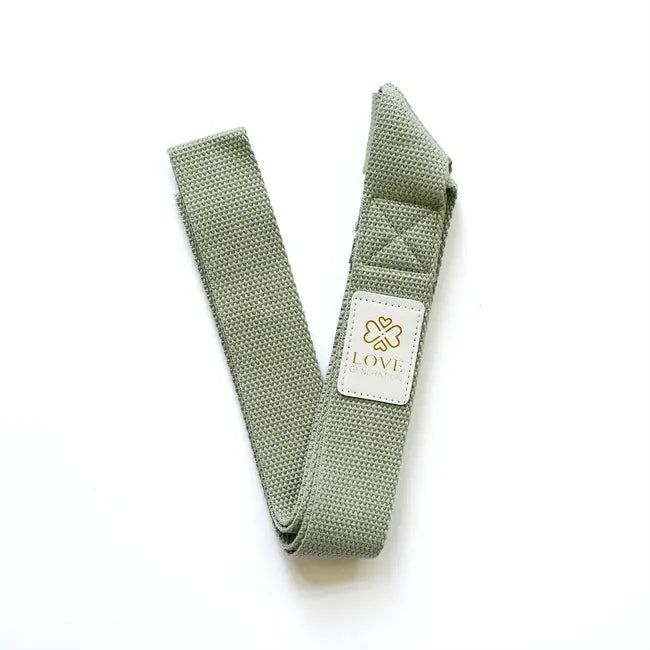 Yogamat draagriem print - Love Generation - magical green