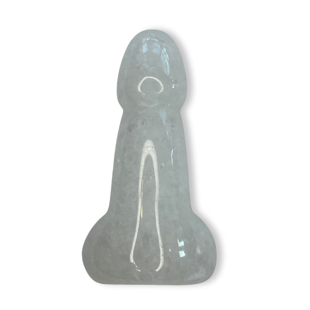 Edelsteen fallus bergkristal - 5 cm