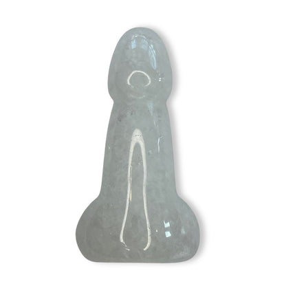 Edelsteen fallus bergkristal - 5 cm